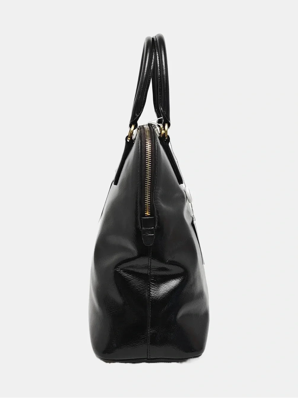 ♥️Prada Saffiano Large Black Saffiano Satchel with Gold-Tone Hardware ♥️
